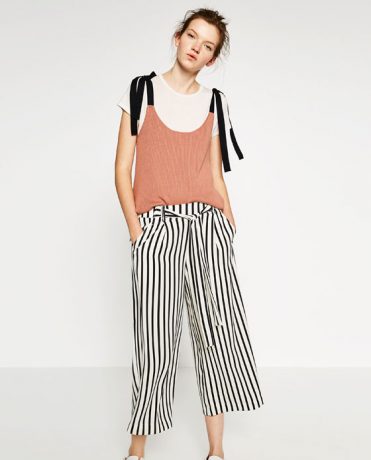 zara striped pants